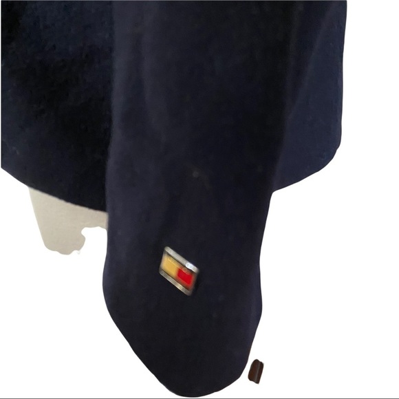 Tommy Hilfiger Navy Blue Wool (79%) Lined Wrap Blazer Jacket Men’s Size Small - Picture 8 of 13